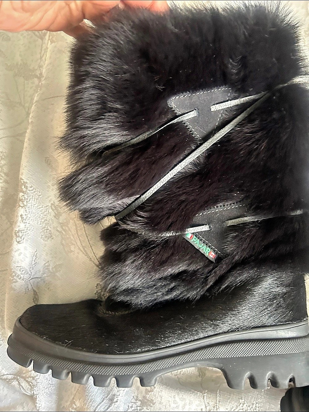 Pajar Faux Fur Winter Boots in Black